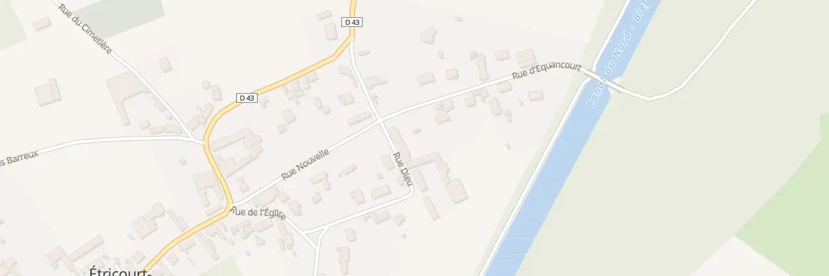 Plan du 12 Rue Dieu à Étricourt-Manancourt