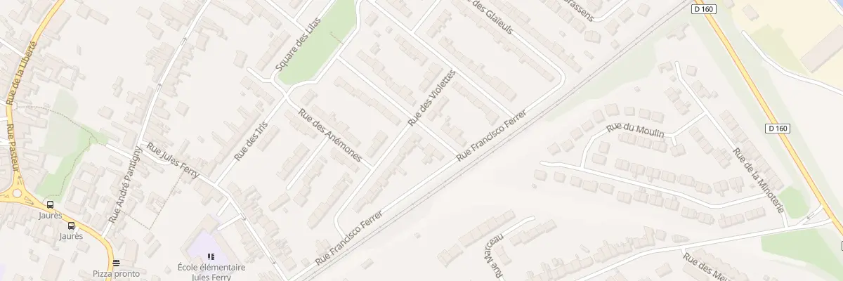 Plan du 7 Rue des Violettes à Dourges