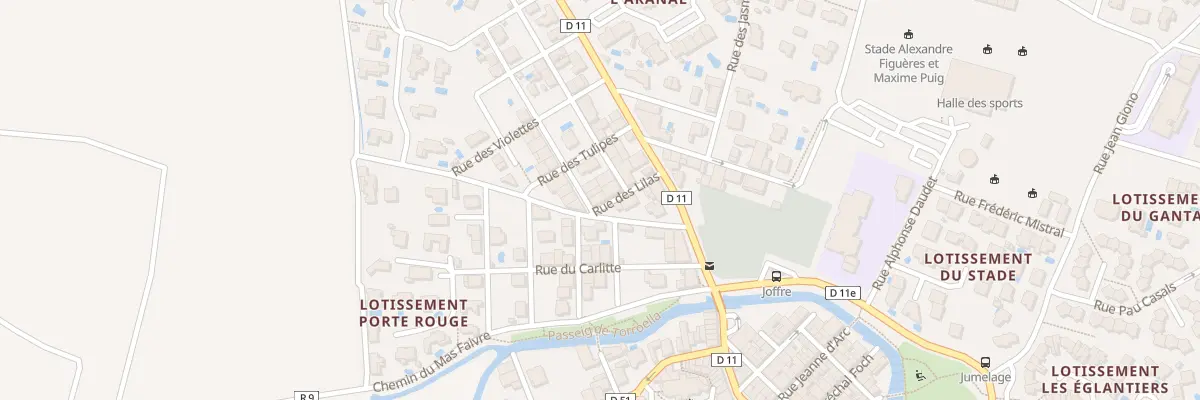 Plan du 2 Rue des Jardins à Torreilles