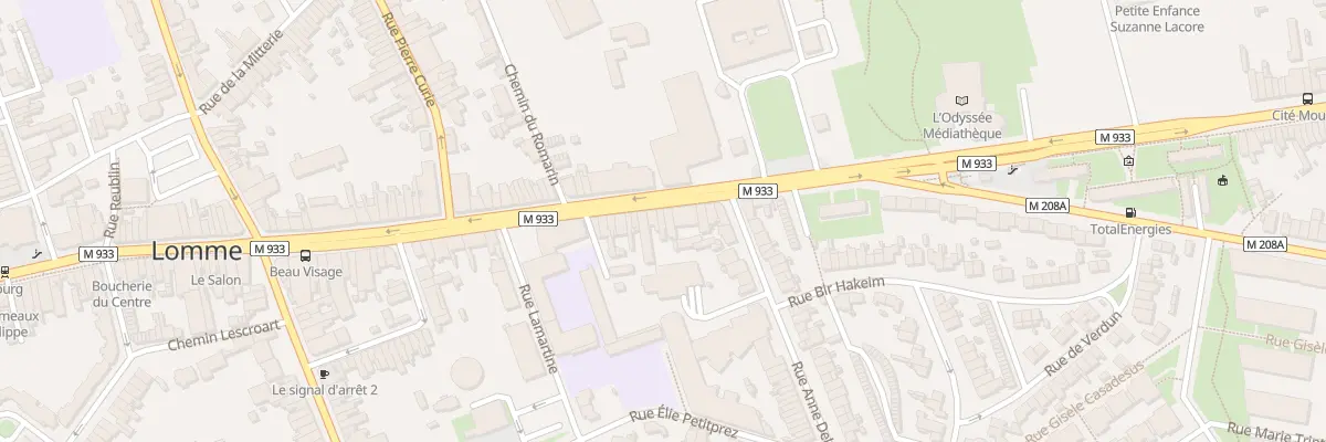 Plan du 703 Av de Dunkerque Lomme à Lille