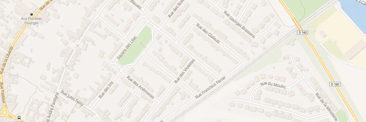 Plan du 4 Rue des Violettes à Dourges