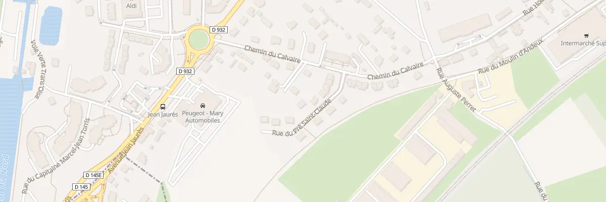 Plan du 80 Rue du Pré Saint-claude à Noyon
