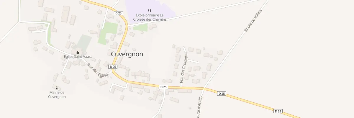 Plan du 65 Rue des Croisettes à Cuvergnon