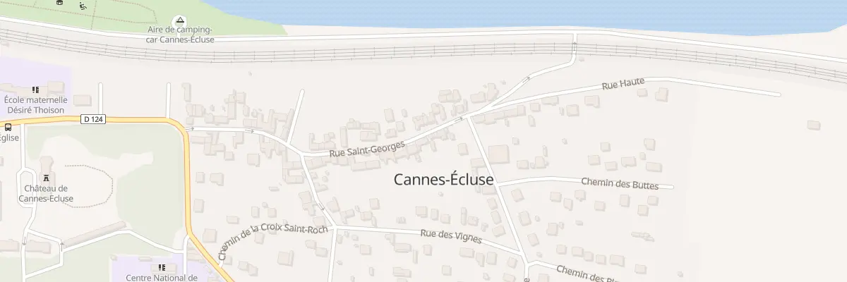 Plan du 34 Rue Saint Georges à Cannes-Écluse