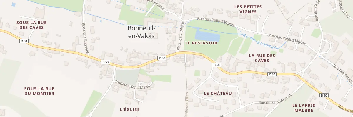 Plan du 9 Rte de Crepy à Bonneuil-en-Valois