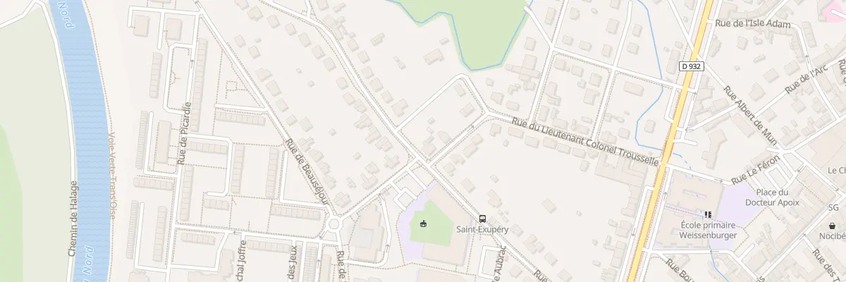 Plan du 2 Rue du Canal du Nord à Noyon