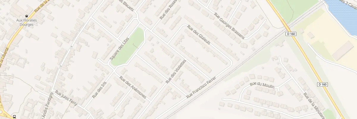 Plan du 2 Rue des Violettes à Dourges