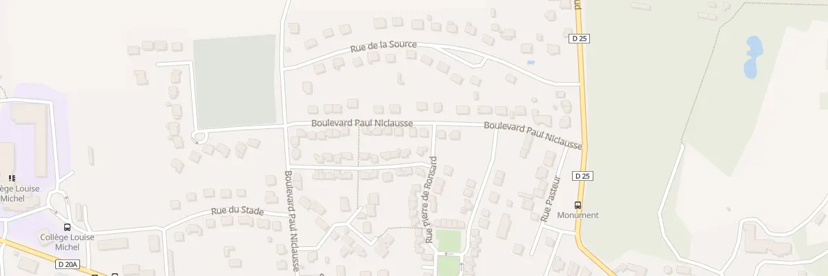 Plan du 45 Bd Paul Niclausse à Faremoutiers