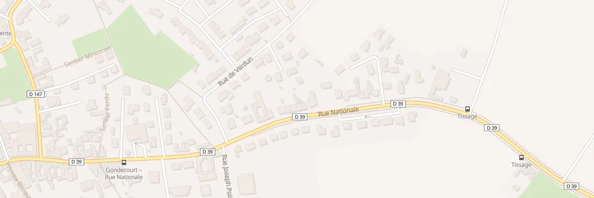 Plan du 20 Rue Nationale à Gondecourt