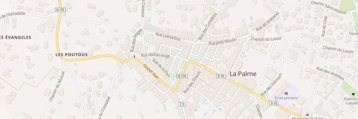 Plan du 1 Rue Michel Ange à La Palme