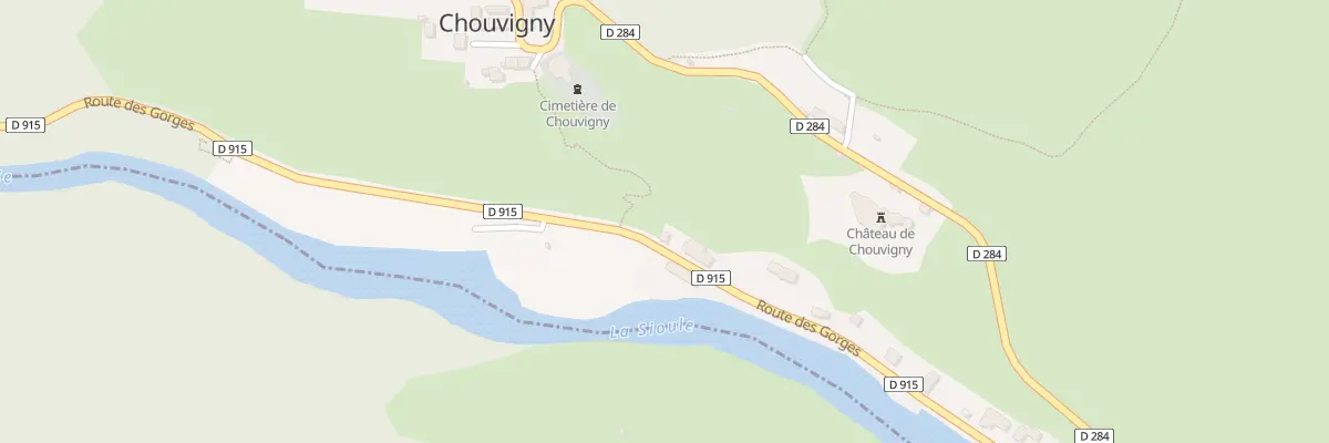 Plan du 1 Rte des Gorges à Chouvigny