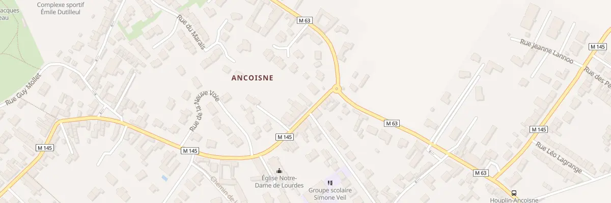 Plan du 18 Rue Jean Jaurès à Houplin-Ancoisne