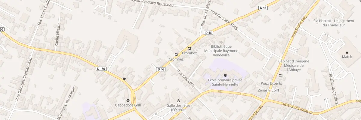 Plan du 16 Rue Henriette Crombez à Oignies