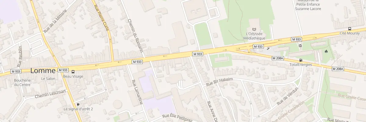 Plan du 695 Av de Dunkerque Lomme à Lille