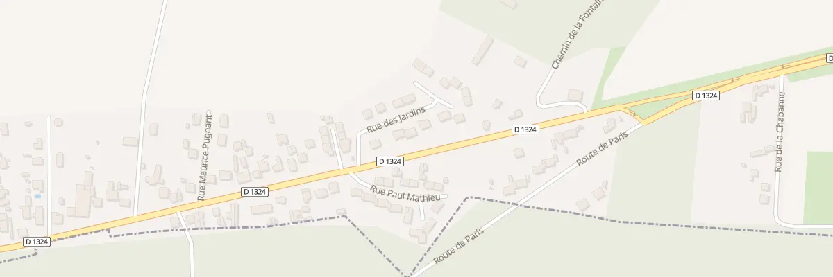 Plan du 12 Rue des Jardins à Vaumoise