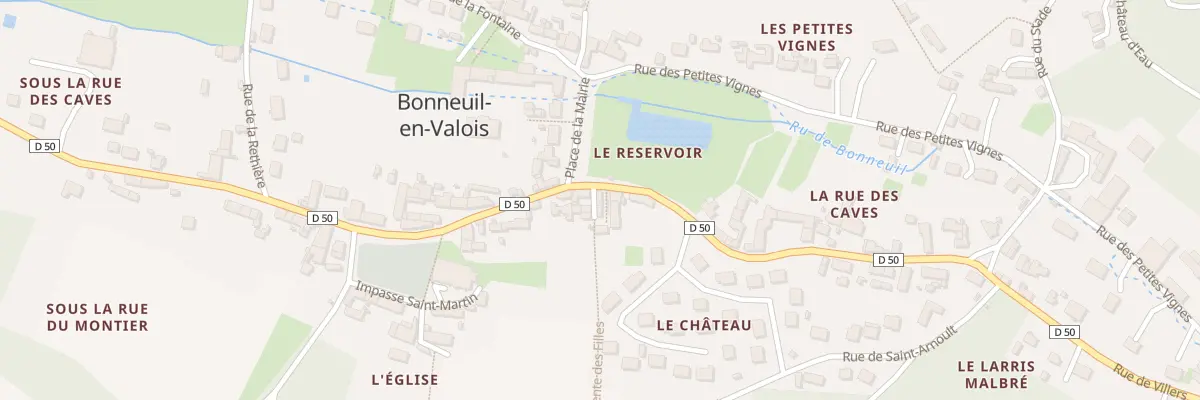 Plan du 1 Imp des Filles à Bonneuil-en-Valois