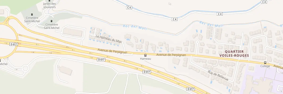 Plan du 184 Av de Perpignan à Canet-en-Roussillon