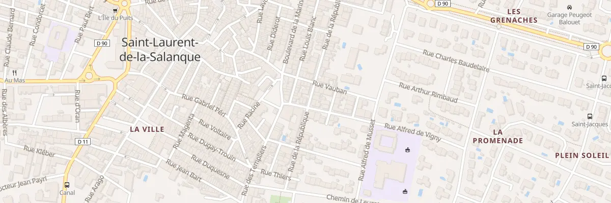 Plan du 23 Rue de la République à Saint-Laurent-de-la-Salanque