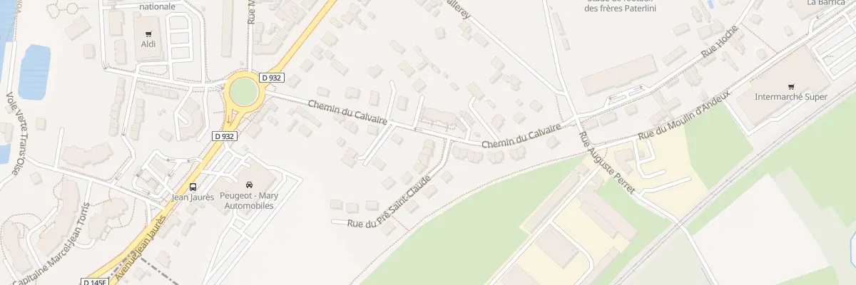 Plan du 12 Rue du Pré Saint-claude à Noyon