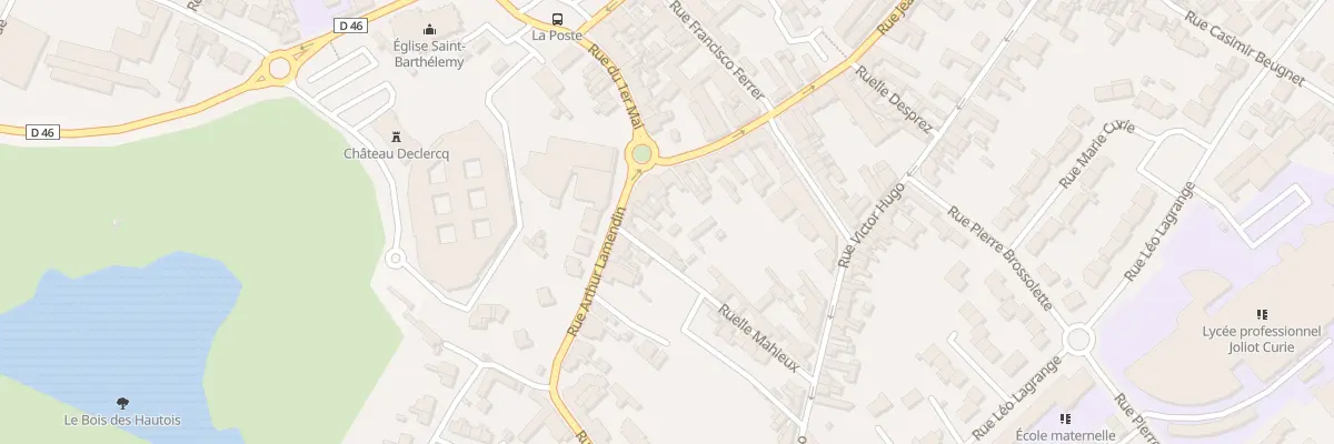 Plan du 3 Rue Arthur Lamendin à Oignies