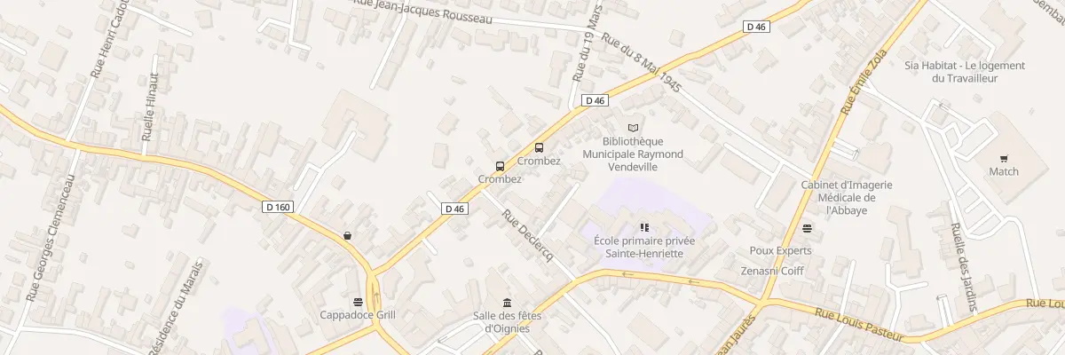 Plan du 18 Rue Henriette Crombez à Oignies