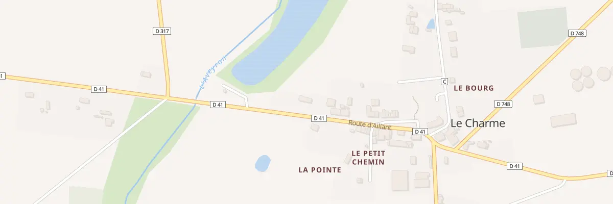 Plan du 22 Rte d’Aillant au Charme