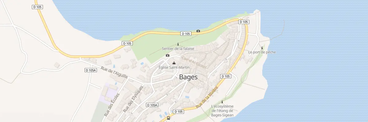 Plan du 21 Cae d’Al Castel à Bages