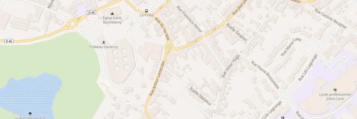 Plan du 2 Rue Jean Jaurès à Oignies