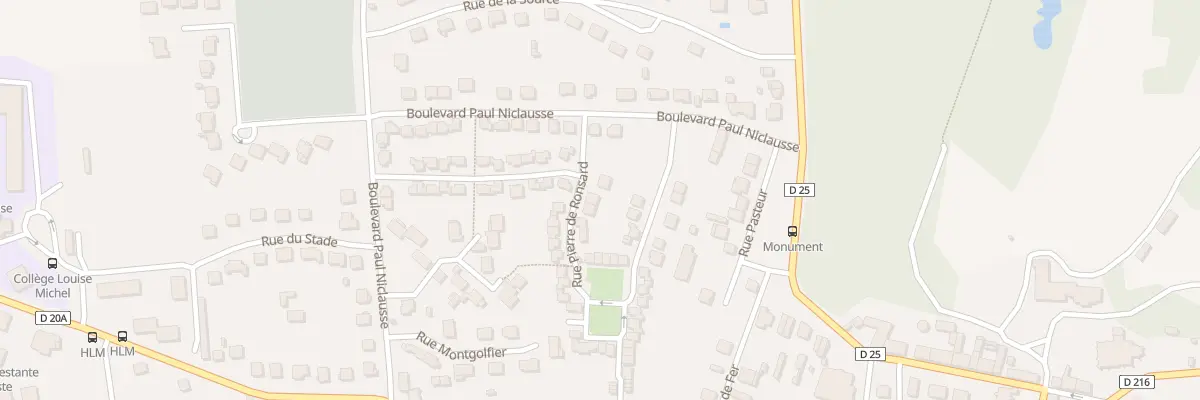 Plan du 25 Rue Pierre de Ronsard à Faremoutiers