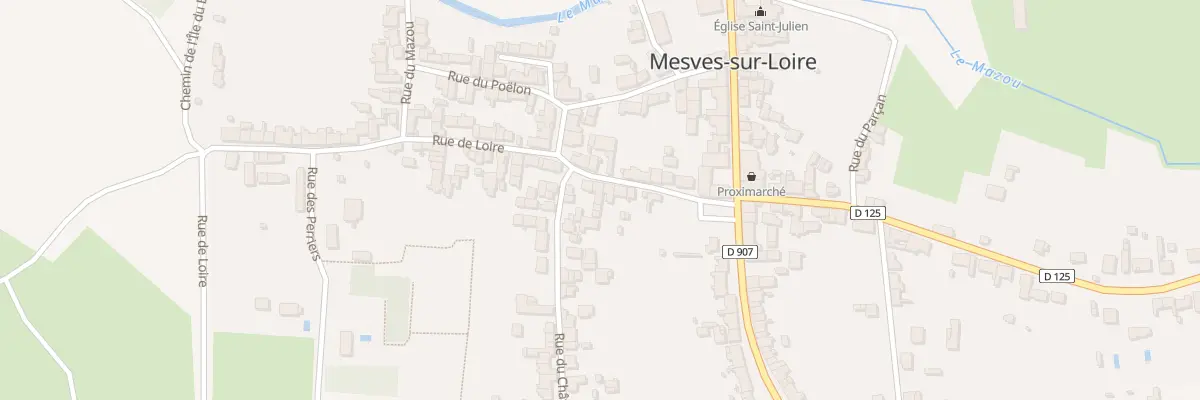 Plan du 7 Rue de Loire à Mesves-sur-Loire
