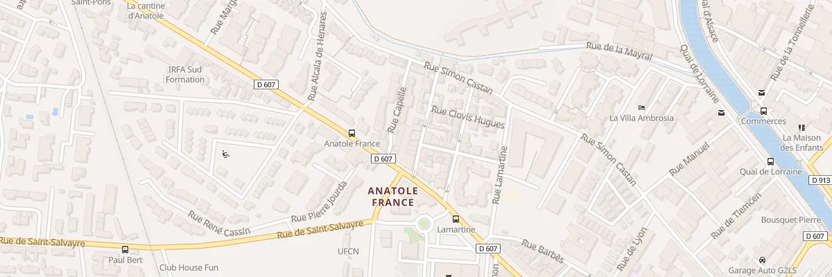 Plan du 7 Rue Lebon à Narbonne