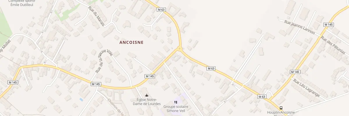 Plan du 45 Rue Jean Jaurès à Houplin-Ancoisne