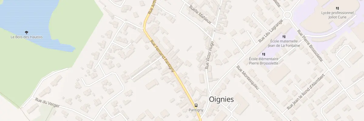 Plan du 11 Rue Fernand Pantigny à Oignies