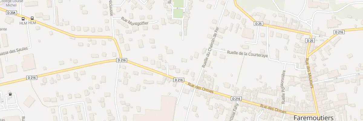 Plan du 89B Rue des Ormes à Faremoutiers