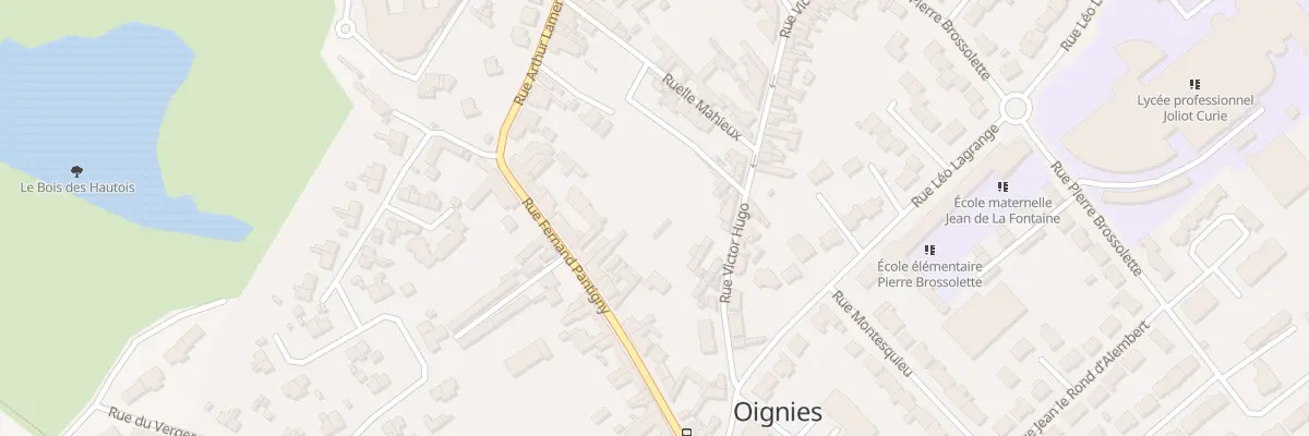 Plan du 7 Rue Fernand Pantigny à Oignies