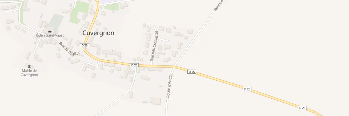 Plan du 17 Rte de Villers à Cuvergnon