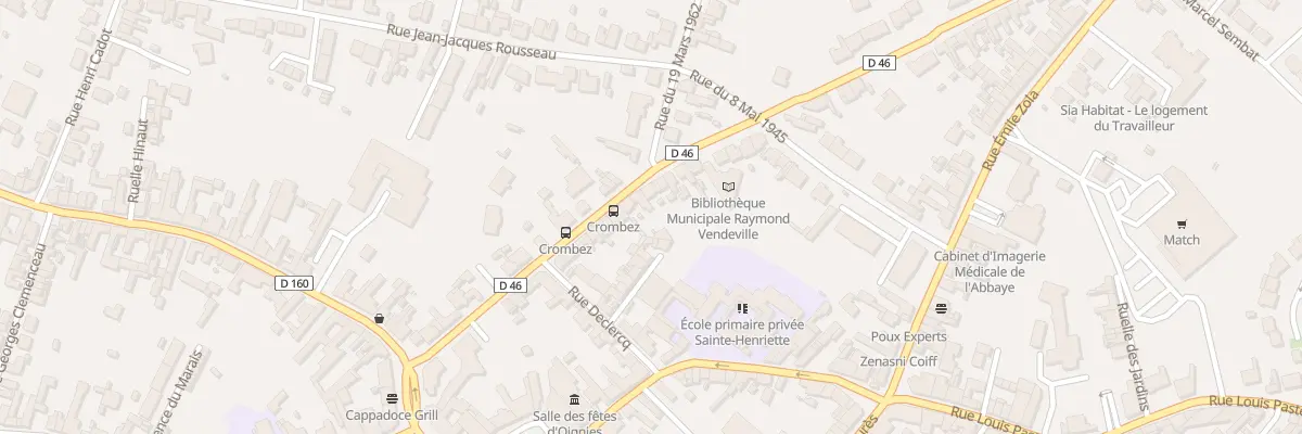 Plan du 26 Rue Henriette Crombez à Oignies