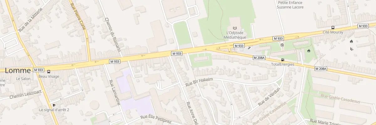 Plan du 681 Av de Dunkerque Lomme à Lille