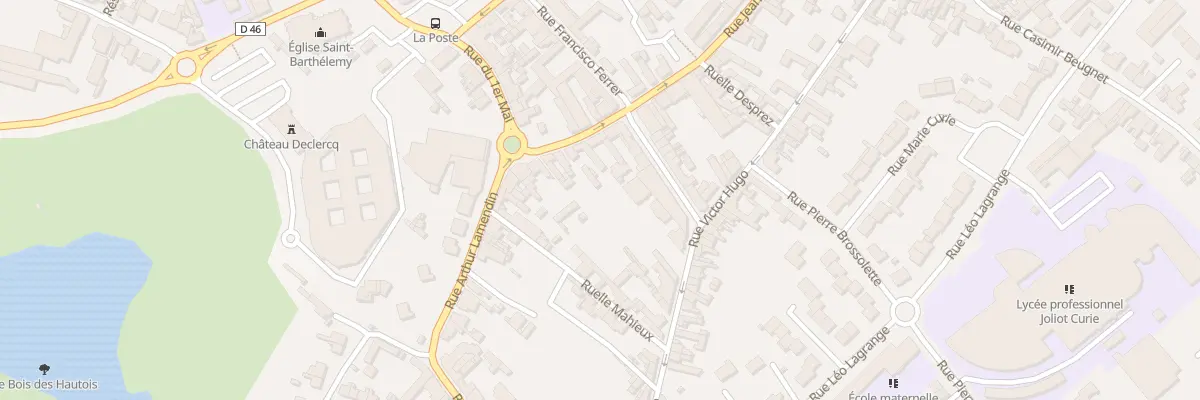 Plan du 6 Rue Jean Jaurès à Oignies