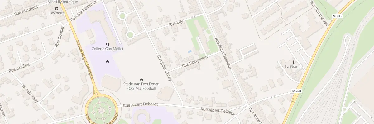 Plan du 1 Rue Bocquillon à Lille