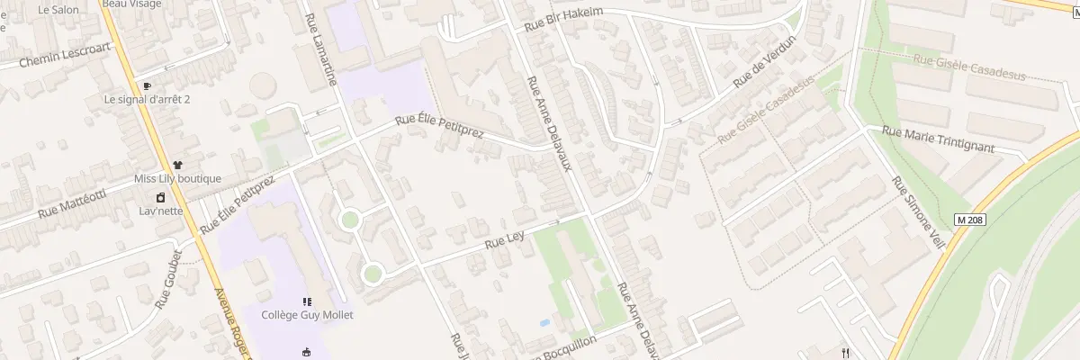 Plan du 68 Rue Anne Delavaux à Lille