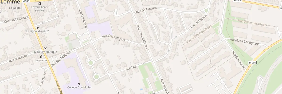 Plan du 62 Rue Anne Delavaux à Lille