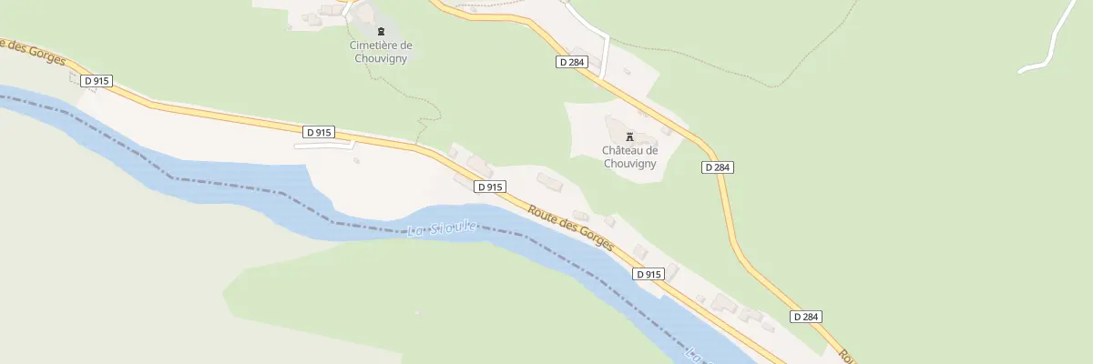 Plan du 5 Rte des Gorges à Chouvigny