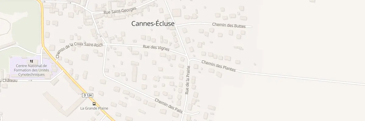 Plan du 28 Rue de la Prairie à Cannes-Écluse