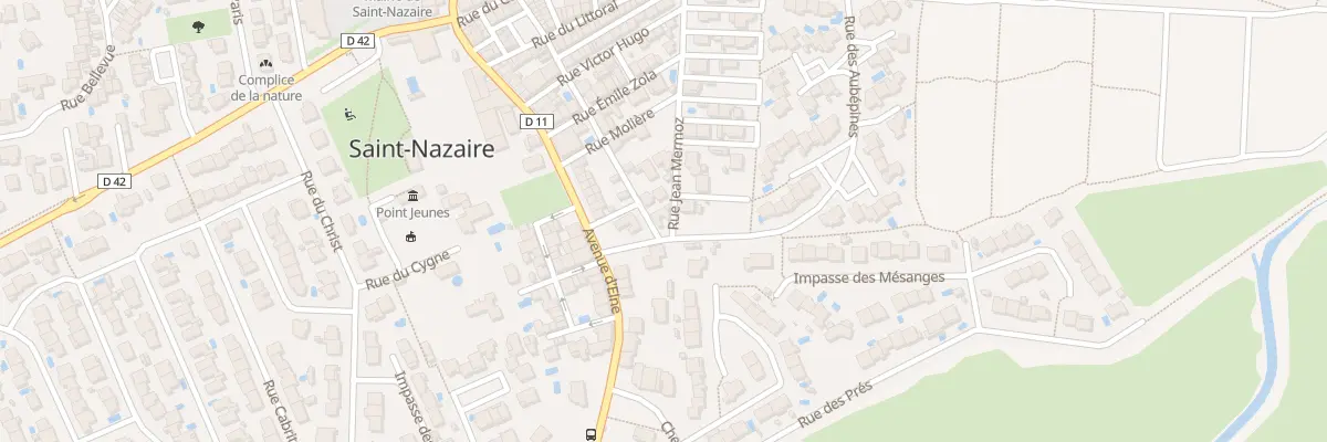 Plan du 10 Rue Jean Mermoz à Saint-Nazaire