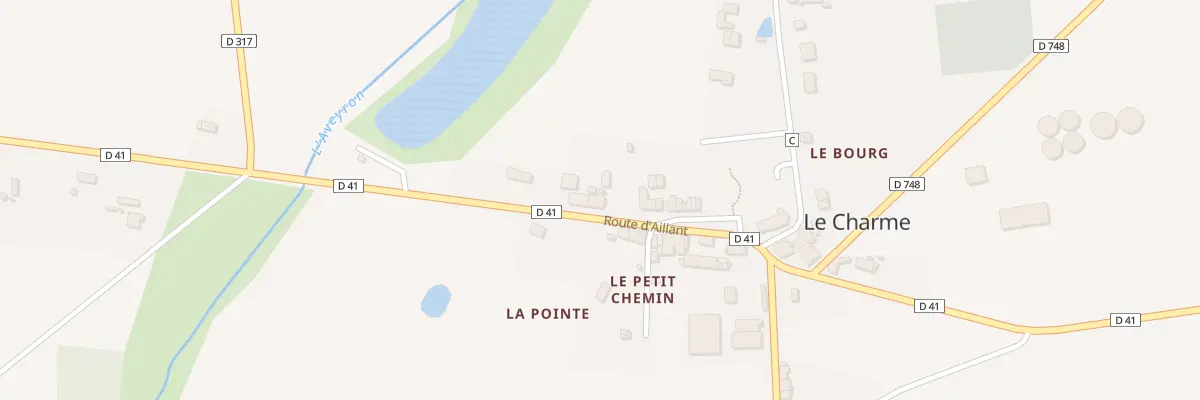 Plan du 14 Rte d’Aillant au Charme