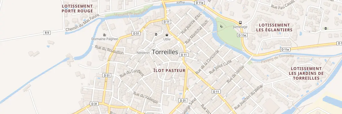 Plan du 11 Rue de la Republique à Torreilles