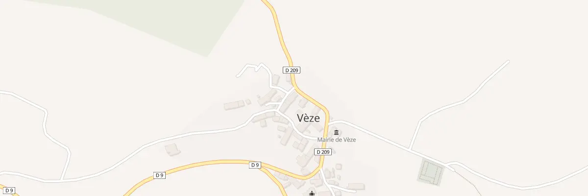 Plan du 5009 Le Bourg à Vèze