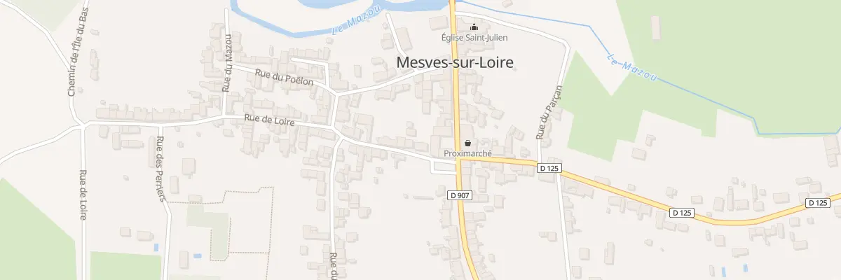 Plan du 2 Rue de Loire à Mesves-sur-Loire