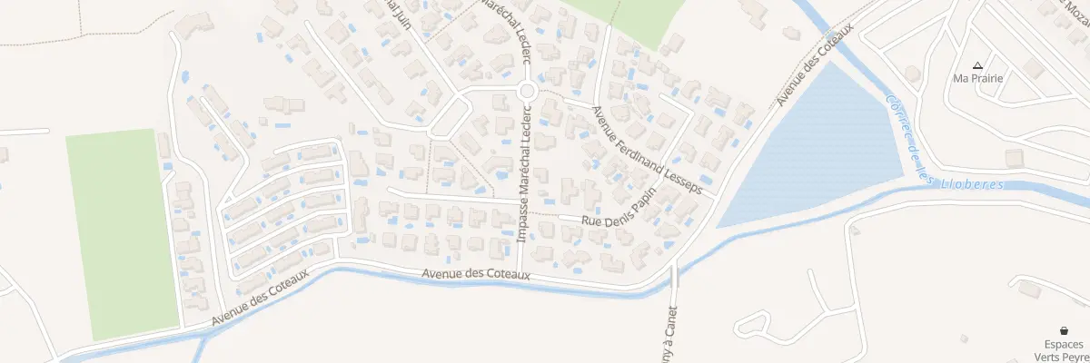 Plan du 6 Rue Maréchal Leclerc à Canet-en-Roussillon